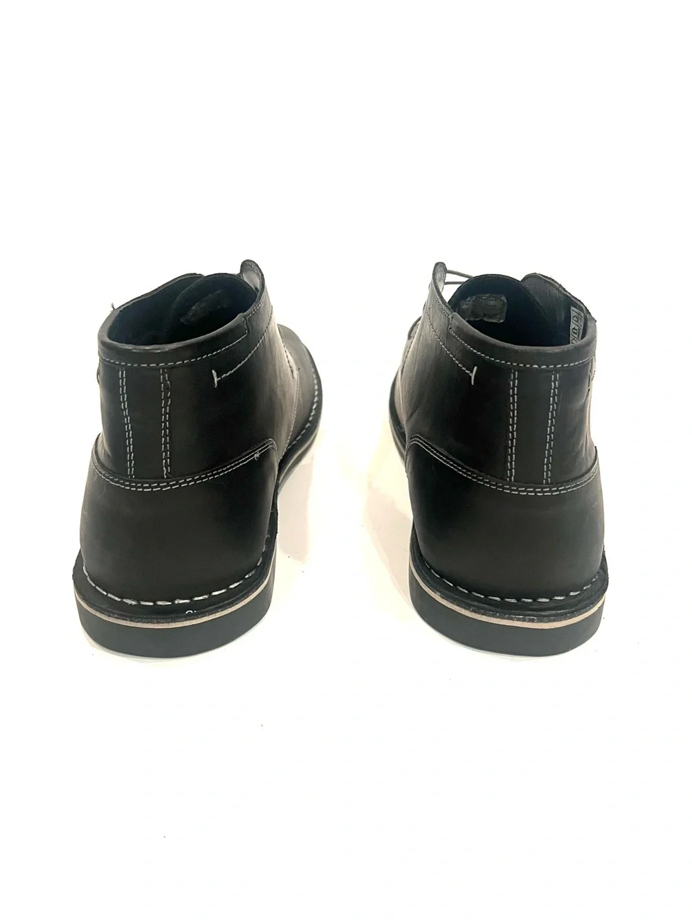 Steve Madden Harken Black Leather Chukka Lace Up Boots Mens 17 NEW